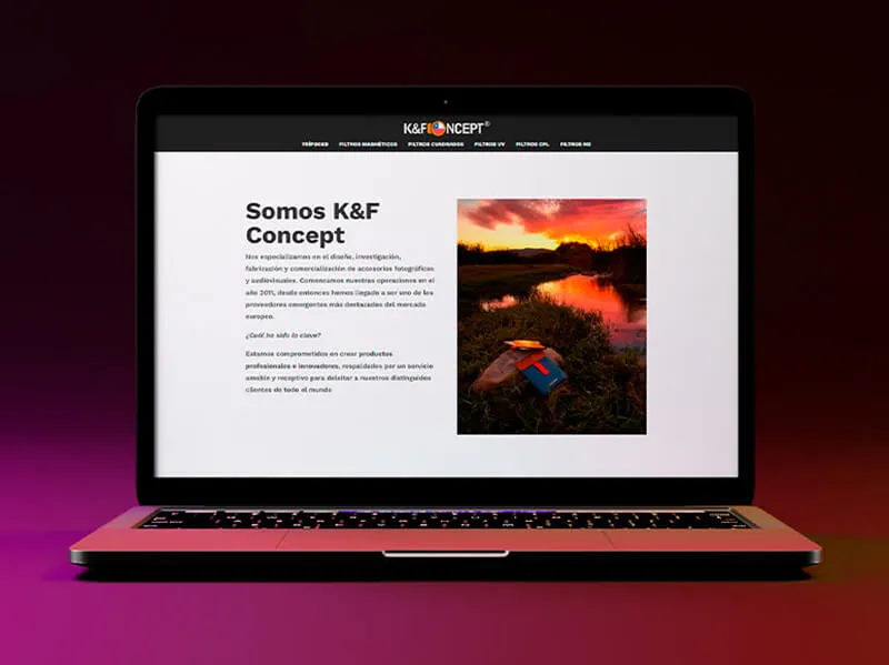 Diseño web para KF Concept